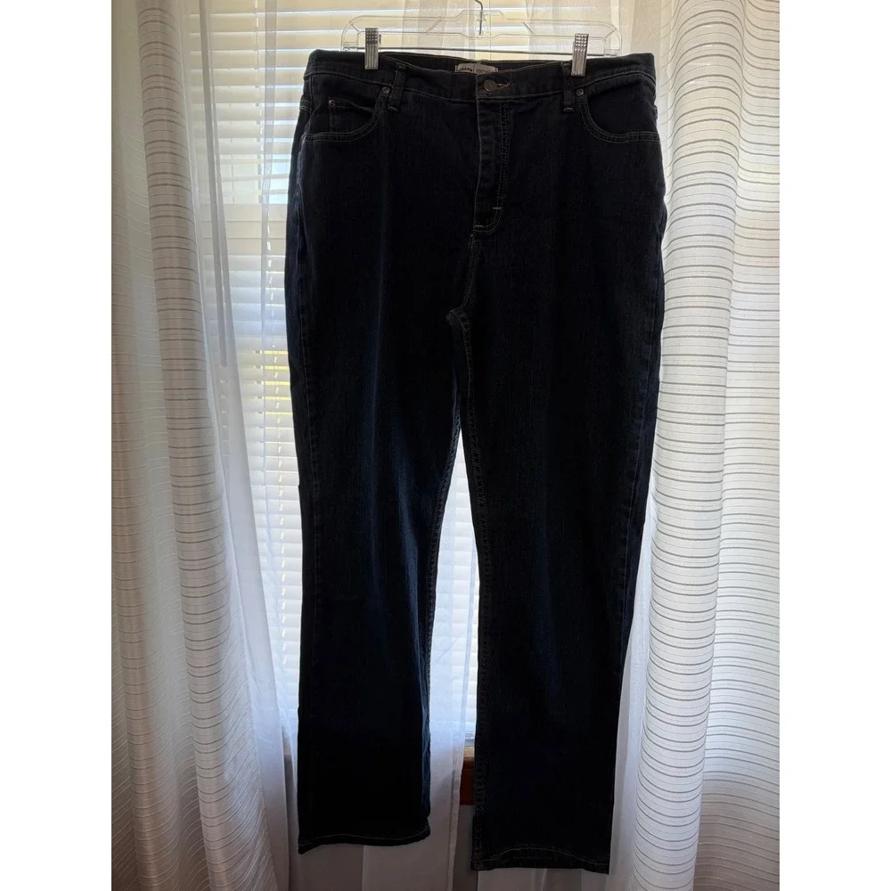Riders by Lee Relaxed Fit Straight Leg Dark Wash Stretch Jeans Womens 18M